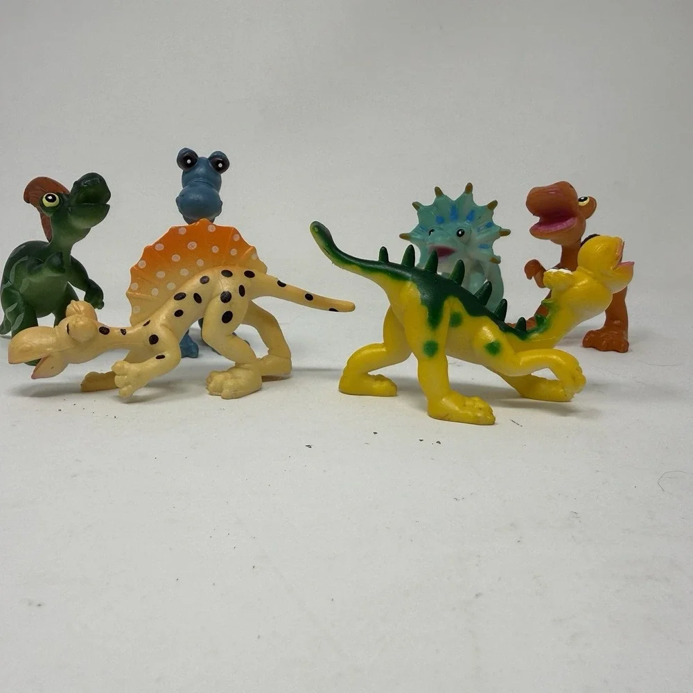 Lot of 6 Gosnell: Funny Animal Dinosaur Figures - T- Rex and More.